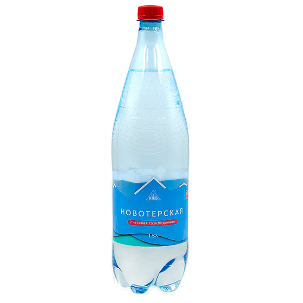Новотерская Питьевая газированная 1,5 л, ПЭТ
