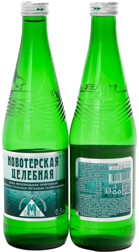 Новотерская Целебная 0,5 л, стекло — две бутылки