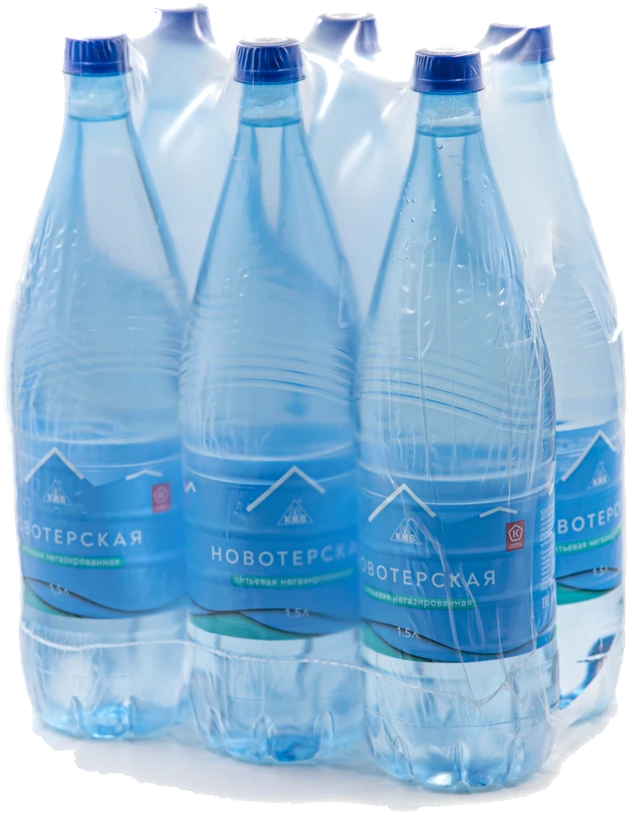 Новотерская Питьевая негазированная 1,5 л, ПЭТ — упаковка, шесть бутылок