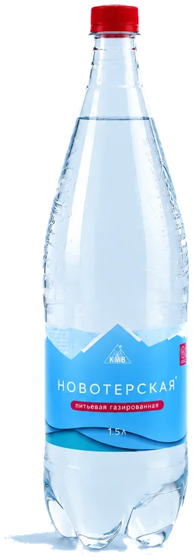 Новотерская Питьевая газированная 1,5 л, ПЭТ